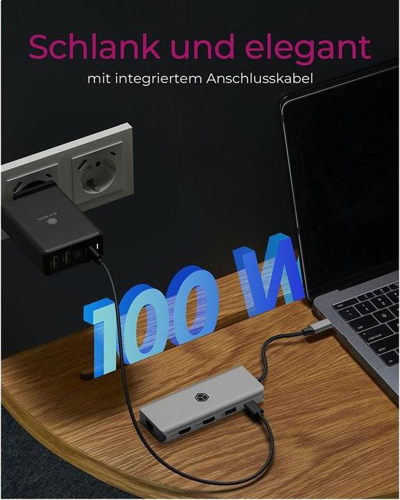 Produktbild Icy Box IB-DK4012-CPD (USB-C, 3 Ports)