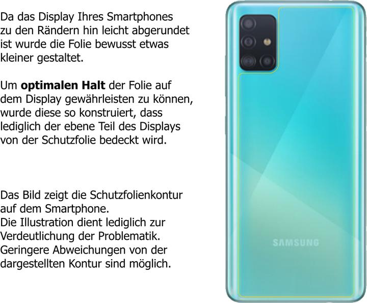 Produktbild Dipos Displayschutzfolie Crystalclear (2 Stück, Samsung Galaxy A51 5G)