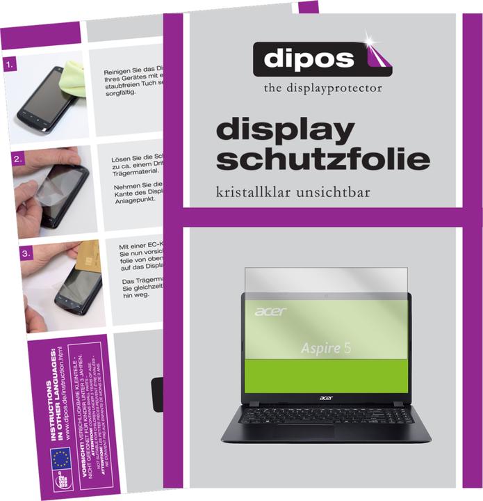Image du produit Dipos Film de Protection d’écran Crystalclear (2 pièce(s), Aspire 5)