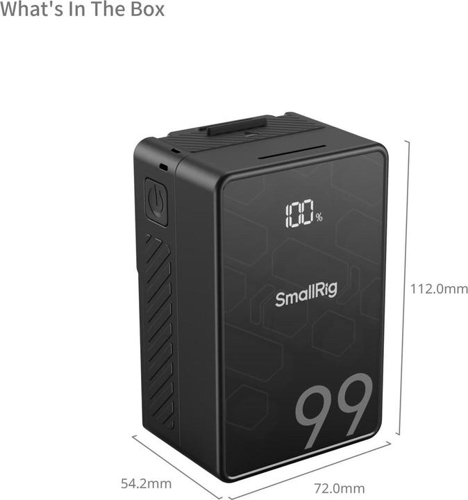 Produktbild SmallRig VB99 SE mini V Mount Battery (Kamera Akku)