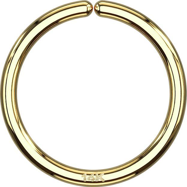 Star Piercing Micro Piercing Ring 14k gold (14k Gold, ohne Messing)