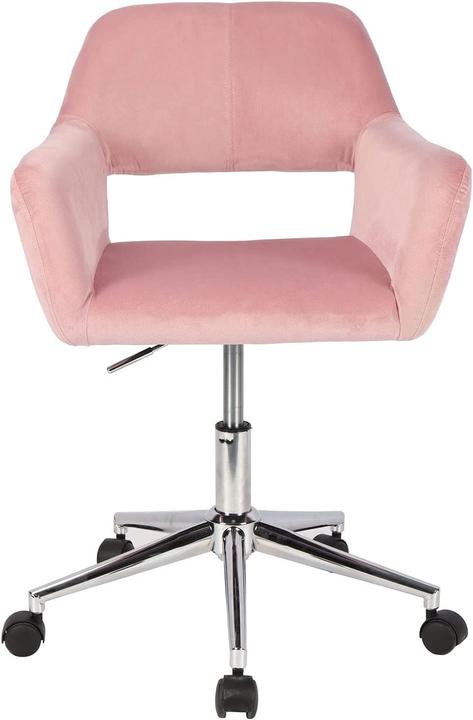 Immagine prodotto Svita Sedia da scrivania in velluto rosa