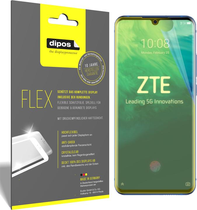 Produktbild Dipos Displayschutzfolie Full-Cover 3D (3 Stück, ZTE Axon 10s Pro 5G)