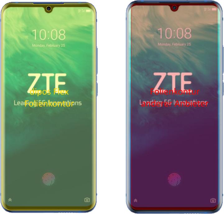 Produktbild Dipos Displayschutzfolie Full-Cover 3D (3 Stück, ZTE Axon 10s Pro 5G)