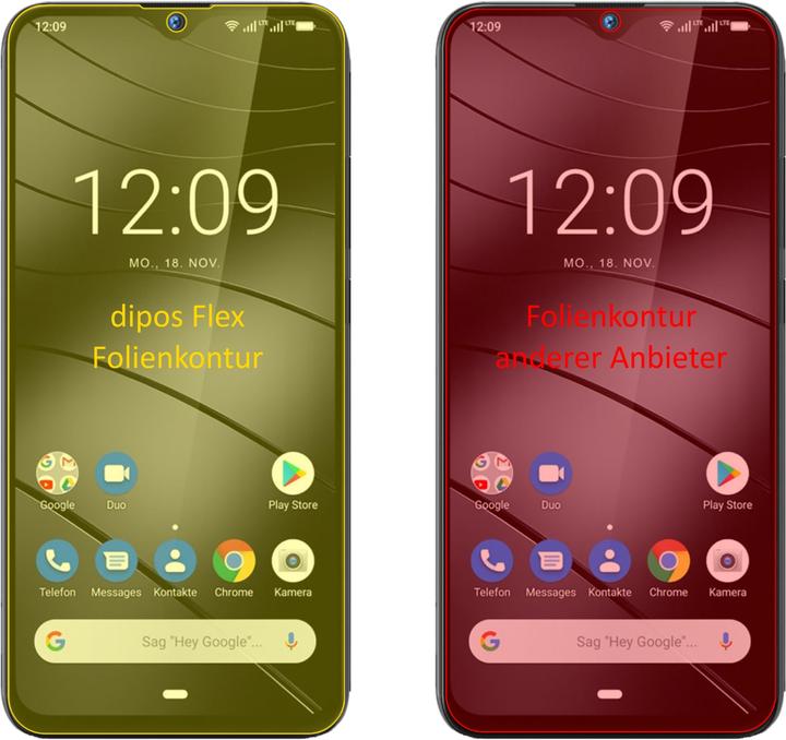 Produktbild Dipos Displayschutzfolie Full-Cover 3D (3 Stück, Gigaset GS290)