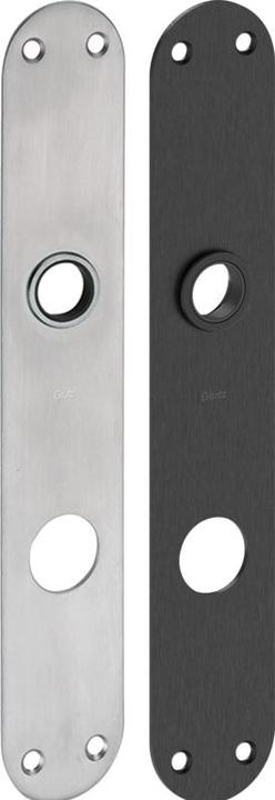 Glutz Türschild 5345 Edelstahl matt 40x235x2mm easyfix (Türschildgarnitur)