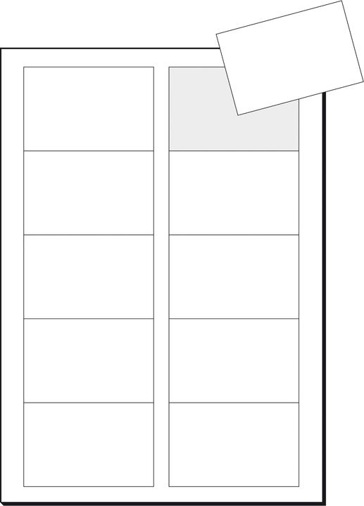 Produktbild Sigel Visitenkarten 3C (225 g/m², 400 x, A4)
