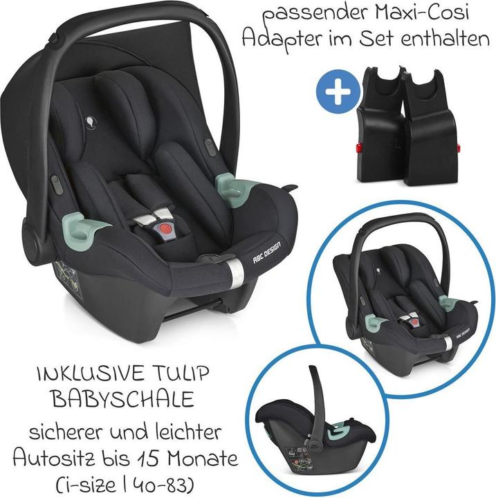 Produktbild ABC Design Kinderwagen 3 in 1 3in1 Kombi-Kinderwagen-Set Samba 2 inkl.