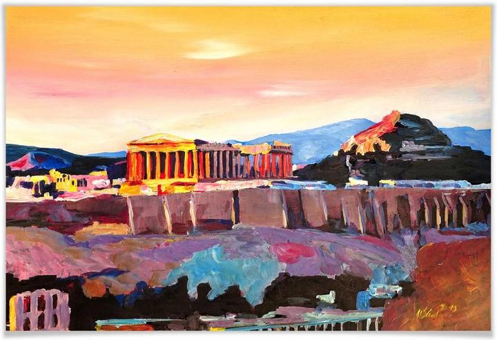 Actual product image Trenddeko Bleichner - Acropolis in Athens (60 x 40 cm)