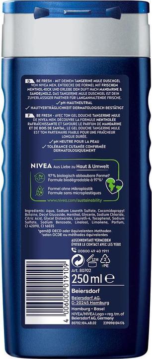 Produktbild NIVEA MEN Duschgel Tangerine Mule (250 ml)