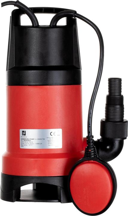 Actual product image Haushalt PUMP SUBMERSIBLE ELL-DRAIN 750 750W