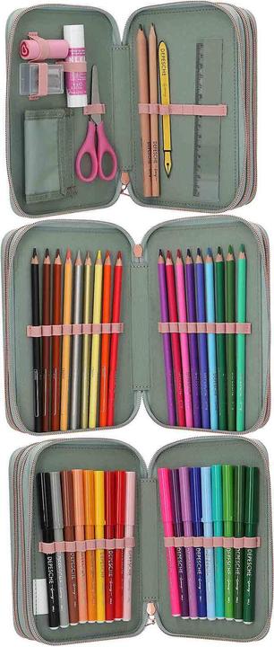 Produktbild Magni DEPESCHE Miss Melody Federtasche 3fach ROMANTIC FIELDS