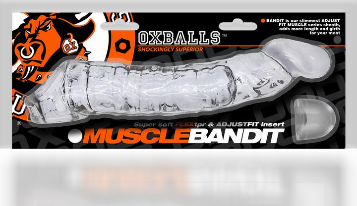 Actual product image Oxballs Muscle Bandit Slimmest Muscle Cocksheath Clear