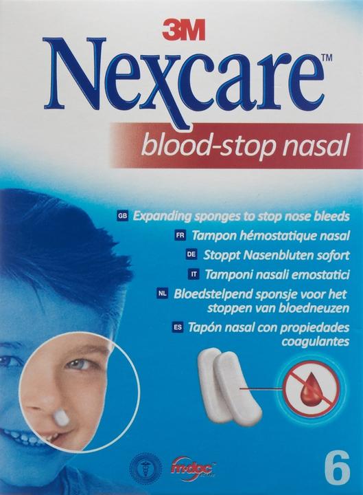 Produktbild 3M Blood Stop Nasal Plugs Nasenbluten Box (First Aid Kit)