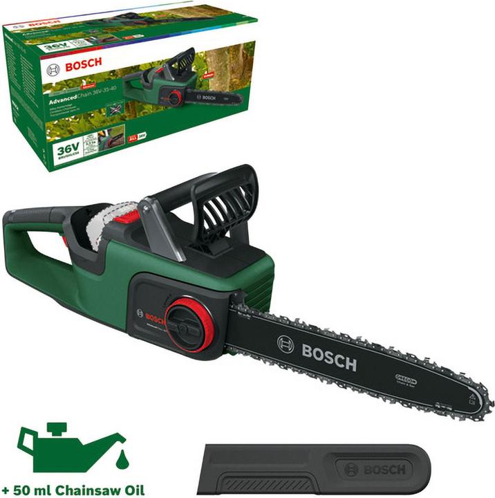 Actual product image Bosch Home & Garden AdvancedChain 36V-35-40 (Battery chain saw)