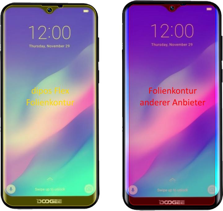 Produktbild Dipos Displayschutzfolie Full-Cover 3D (3 Stück, Archos Oxygen 57)