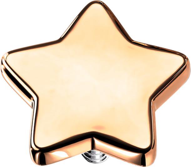 Immagine prodotto Star Piercing Dermal Anchor Star oro rosa (senza ottone, Acciaio chirurgico 316L)
