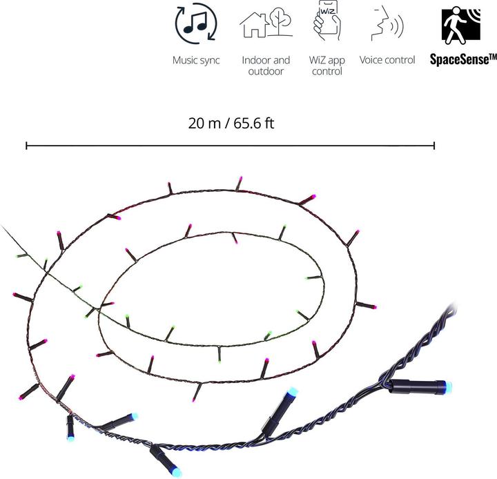 Actual product image WiZ Fairy Light Colour Outdoor (20 m)