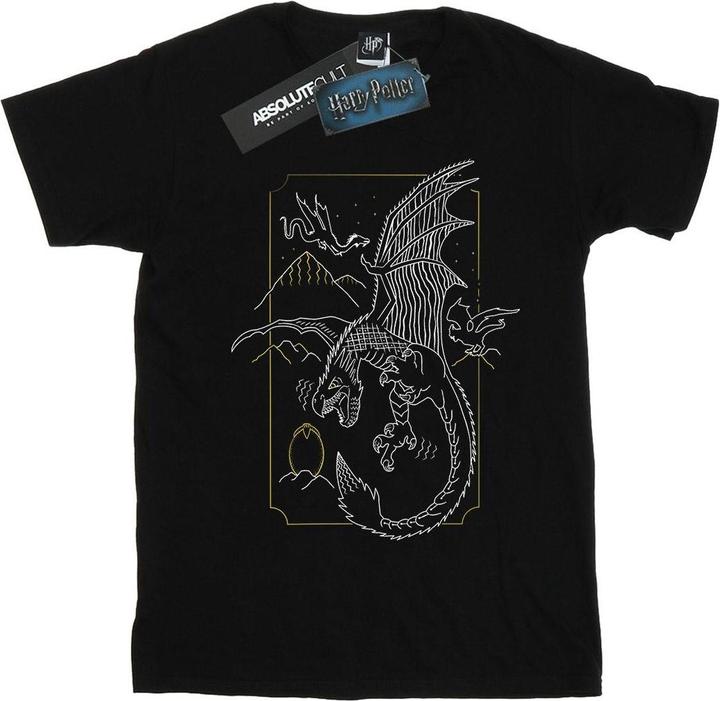 Dragon Line Art TShirt Mädchen