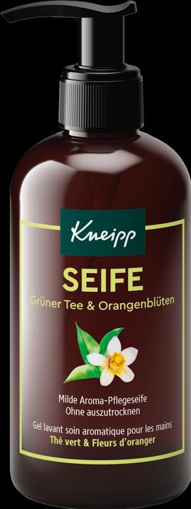 Kneipp Gel lavant soin aromatique pour les mains Thé vert & Fleurs d’oranger (Savon liquide, 250 ml)