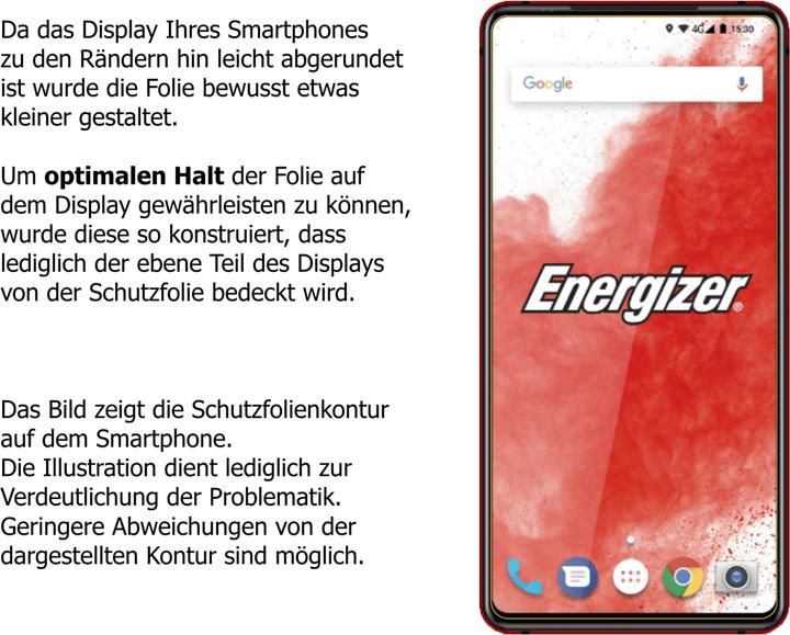 Actual product image Dipos Screen Protector Anti-Shock (1 Piece, Energiser P18K Pop)