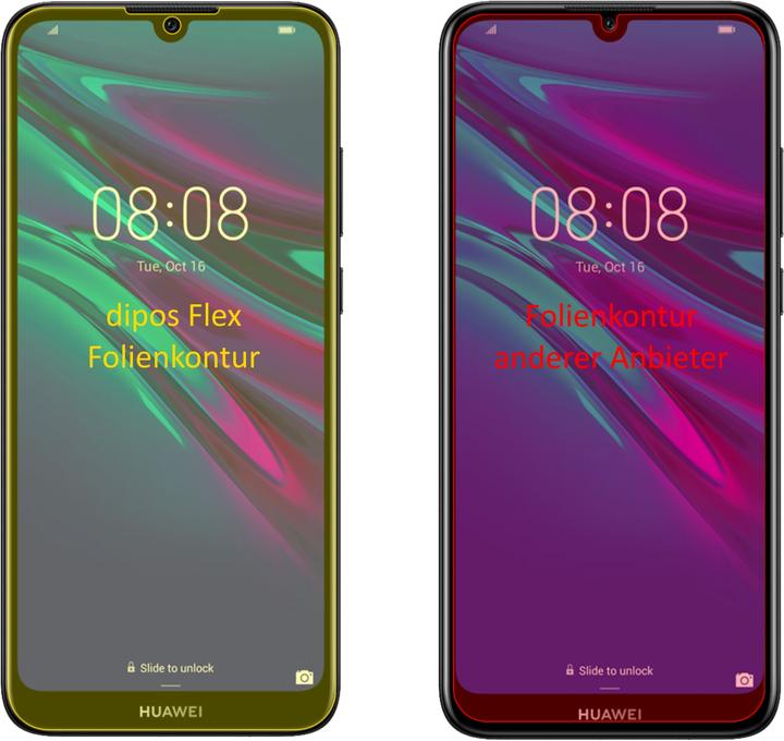 Produktbild Dipos Displayschutzfolie Full-Cover 3D (2 Stück, Huawei Y6s)
