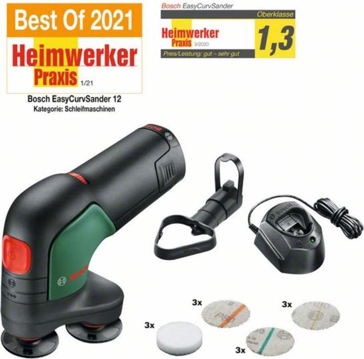 Image du produit Bosch Home & Garden EasyCurvSander 12 (Ponceuse excentrique, 902297 W)