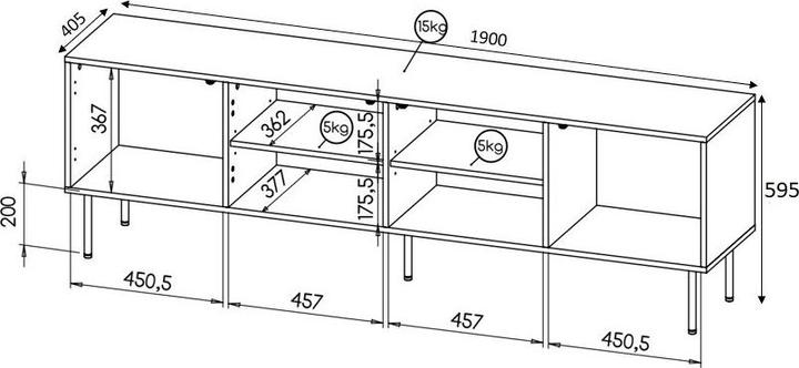 Produktbild Cama Hole (190 x 40.5 x 59.5 cm)