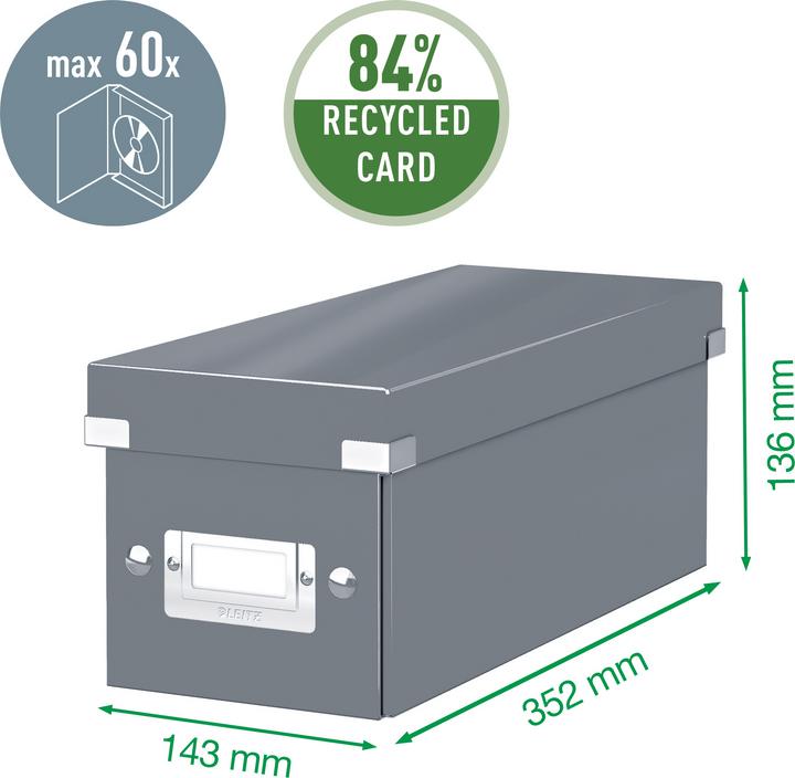 Actual product image Leitz WOW Click & Store CD storage box (Special)