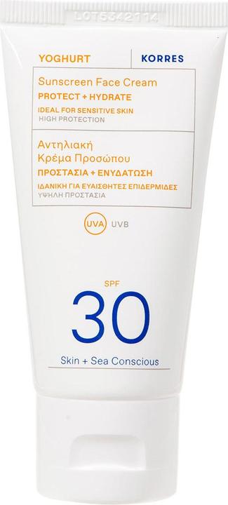 Actual product image Korres Yoghurt Sunscreen Face Cream SPF 30 (Suntan cream, SPF 30, 50 ml)