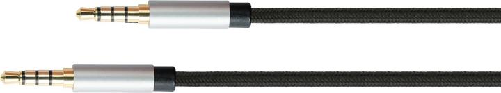 Actual product image Good Connections Audio cable 4-pin 3.5mm jack 1.5m black (1.50 m, 3.5mm jack (AUX))