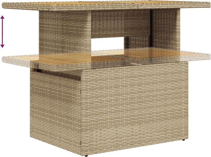 Produktbild VidaXL Gartenmöbel Sofa Garnitur Gartengarnitur Garten Sitzgruppe 5-tlg. Beige