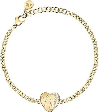 Morellato Gold-plated romantic bracelet with Passioni SAUN13 crystals (L)