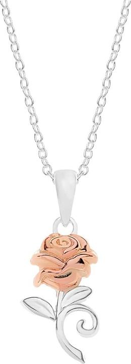 Produktbild Disney Halskette Schöne und das Biest Rose, 925 Sterling Silber (925er Silber, 35 - 40.5 cm)