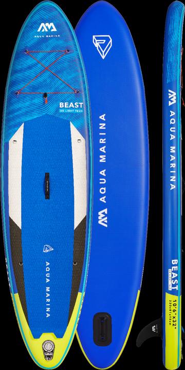 Productafbeelding Aqua Marina SUP Board 320x81cm met ritssluiting rugzak Double Action Pump LIQUID AIR V1 Paddle E (10'10")