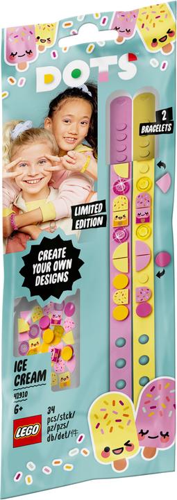 Actual product image LEGO Ice Cream Friendship Bracelets (41910, LEGO Dots)