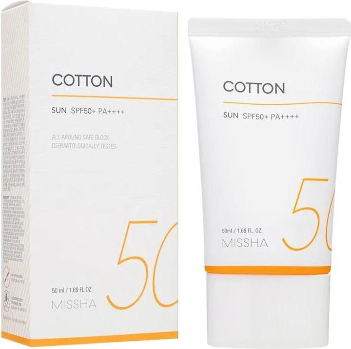 Actual product image Missha All Around Safe Block Cotton Sun (Suntan cream, SPF 50, 50 ml)
