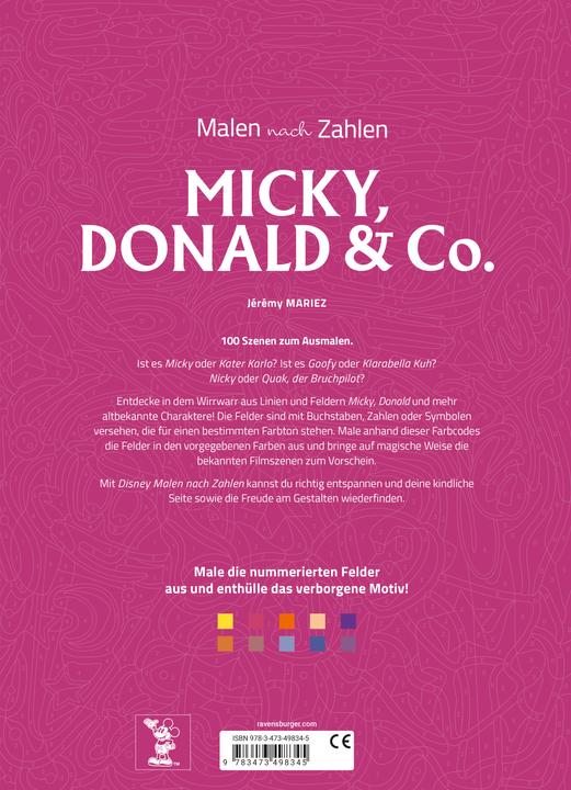 Produktbild Ravensburger Disney Malen nach Zahlen: Micky, Donald & Co.