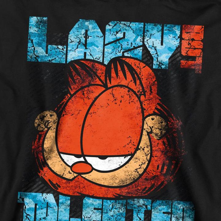 Actual product image Garfield Unisex Adult Lazy But Talented Distressed Sweatshirt (S)