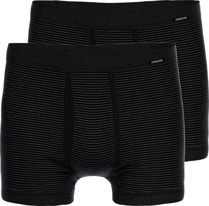Ammann 2er Pack Jeans Feinripp Retro-Short / Pant mit Eingriff