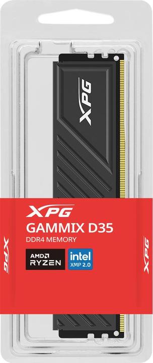 Actual product image Adata DDR4 8GB 3200-16 XPG D35 bk Single Tray (1 x 8GB, 3200 MHz, DDR4-RAM, DIMM)