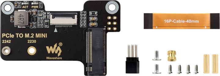 Produktbild WaveShare PCIe zu M.2 Mini SSD Adapter für Raspberry Pi5