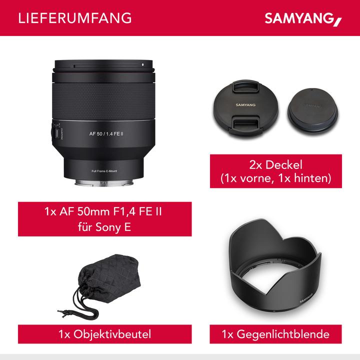 Image du produit Samyang AF 50mm f/1.4 Mark II, Sony E (Sony E, Plein format)