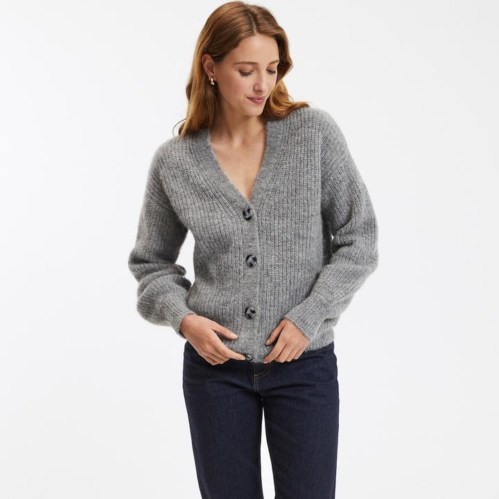 Produktbild La Redoute Collections Strickjacke mit V-Ausschnitt Signature GILDAS (M)
