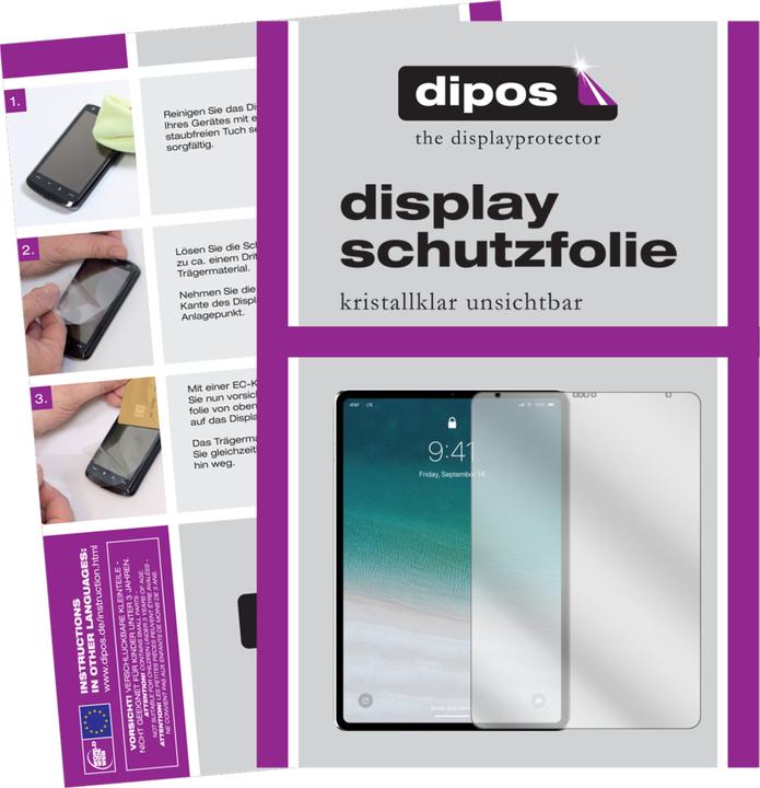 Produktbild Dipos Displayschutzfolie Crystalclear (2 Stück, iPad Pro 12.9 2020 (4. Gen))