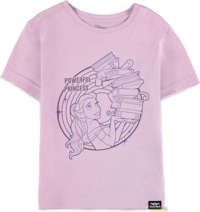 Difuzed Disney Fearless Princess (Kids) - Belle Girls Short Sleeved T-shirt - 134/140 (134)