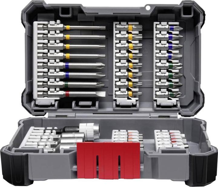 Actual product image Bosch Professional Zubehör Screwdriver bit set, 45 pieces (Cross Phillips PH 1", Cross Phillips PH 2", Cross Phillips PH 3", Cross Pozidriv PZ 1", Cross Pozidriv PZ 2", Cross Pozidriv PZ 3", Hexagonal (hexagonal) 3", Hexagonal (hexagonal) 4", Hexagonal (hexagonal) 5", Hexagonal (hexagonal) 6")