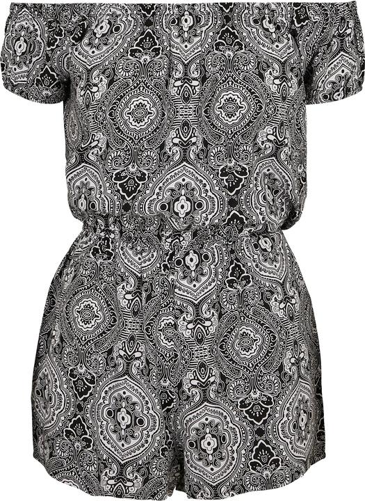 Actual product image Urban Classics Ladies AOP Off Shoulder Short Jumpsuit (4XL)