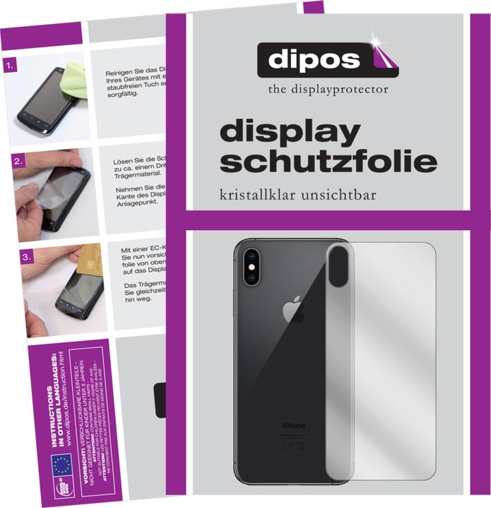 Dipos Displayschutzfolie Crystalclear (1 Stück, Apple iPhone XS Max)