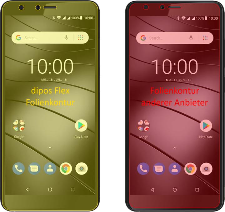 Produktbild Dipos Displayschutzfolie Full-Cover 3D (3 Stück, Gigaset GS100)